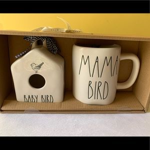 Rae Dunn Baby Bird Birdhouse Mama Bird Mug